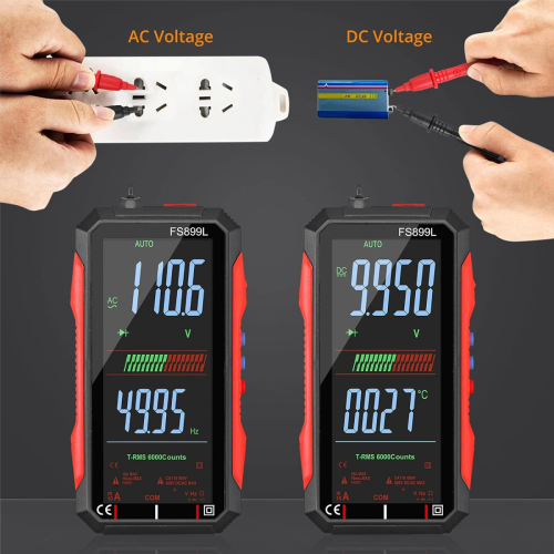 USB-multimeter Digitale voltmeter met 4,8 inch LCD-scherm Multitester 2