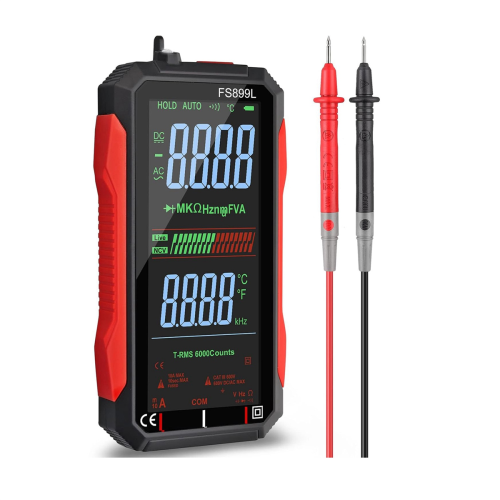 USB-multimeter Digitale voltmeter met 4,8 inch LCD-scherm Multitester