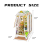 Κιτ Book Nook DIY Μινιατούρα Σπιτάκι με Φωτιστικό LED Booknook Βιβλιοθήκη 5