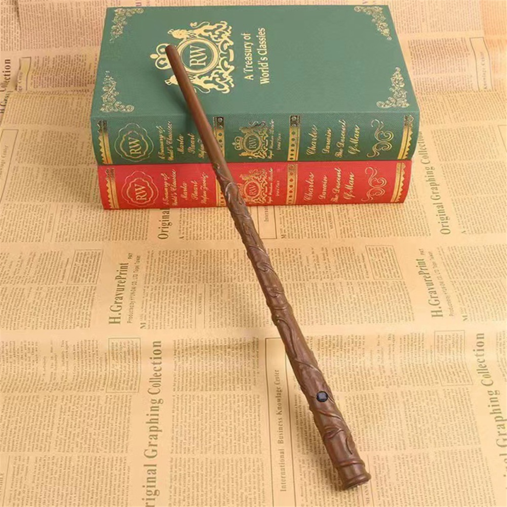 Bacchetta Magica In Cristallo Di Ametista Naturale E Legno, 30 Cm - Artigianale Per Giochi Di Ruolo, Pratiche Spirituali E Decorazione