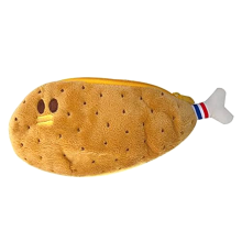 Boîte à crayons en peluche douce avec personnage de cuisse de poulet B