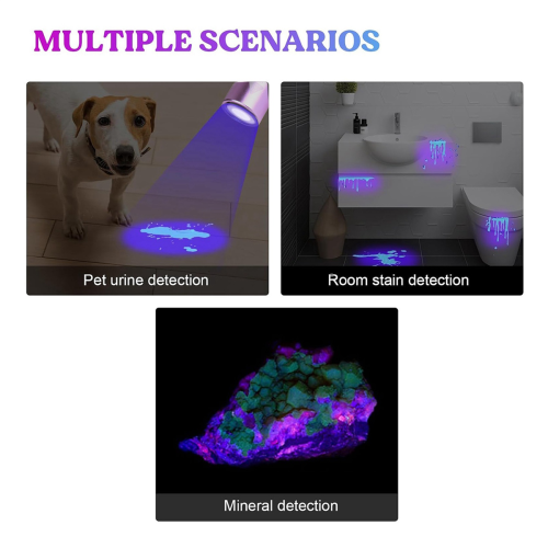 Φως UV για σκλήρυνση ρητίνης, φακός UV 365Nm μαύρο φως 1