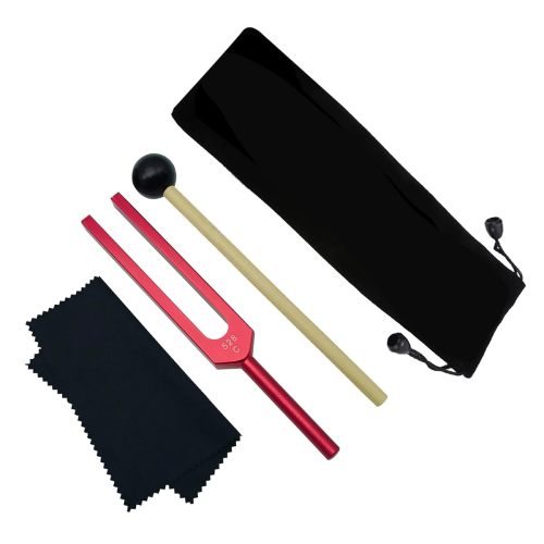 Tuning Fork, 528 Hz Tuning Forks for Healing Chakra,Red