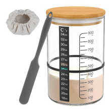 Lasinen hapanjuuripurkki 730 ml:n käymissäiliö