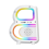 B Shape Smart Speaker LED Wireless Fast Charger Bluetooth Speaker RGB 7
