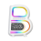 B Shape Smart Speaker LED Wireless Fast Charger Bluetooth Speaker RGB 3