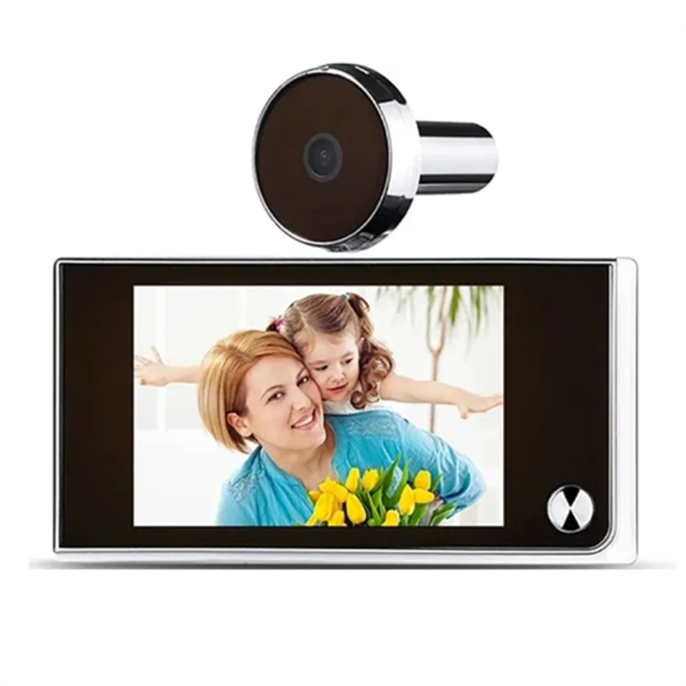 3.5 Inch Doorbell Peephole Viewer Camera 120 Lcd 2 Million Hd Pixels 4853439425915