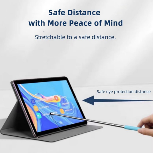 Universal Telescopic Stylus Pen for Touch Screens, (White) 1