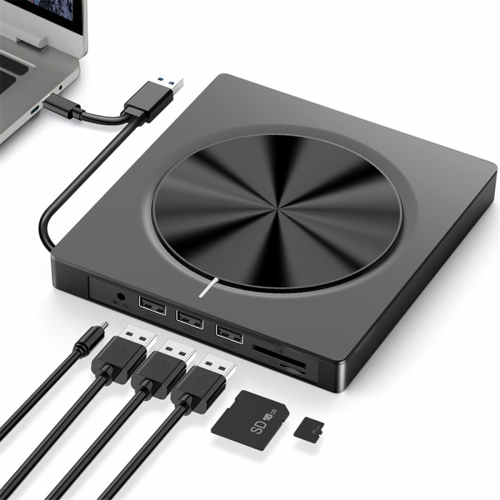 Φορητή εξωτερική μονάδα οπτικού δίσκου USB3.0/Type-C 6 σε 1 με δυνατότητα εγγραφής 1