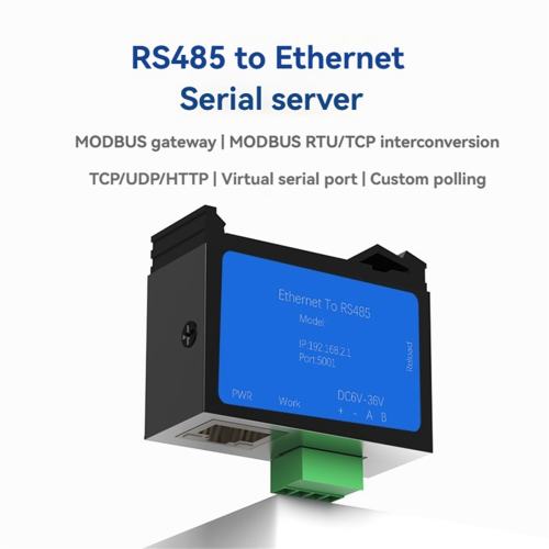 Σειριακή θύρα RS485 σε Ethernet Server Modbus /IP 600bps-921600bps 1