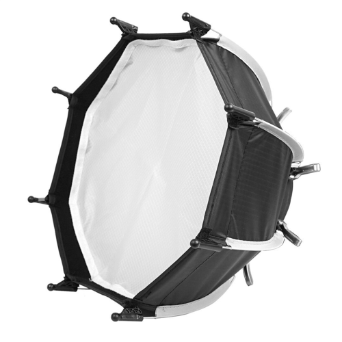 Οκτάγωνο κουτί Softbox για ομπρέλα + εξωτερικό φλας με πλέγμα κηρήθρας 1