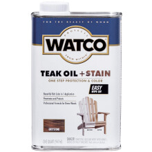Watco Teakolja Plus Färg – Kvartsburk – Greystone: UV- och fuktresistent ytbehandling för teak, rosenträ och mahogny