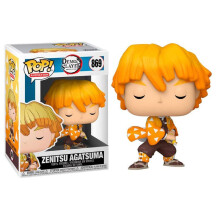 (AgatsumaZenitsu)Pop Demon Slayer Figura Giocattolo Animazione Tanjiro Modello Compleanni Set Regali