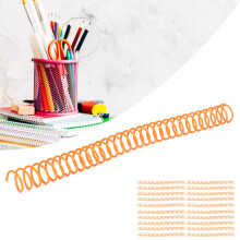 20 Stück Kunststoff-Spiraleinsätze 19 mm 3/4 Zoll Innendurchmesser für A4 A5 Notizbücher Orange Farbe