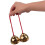 1 Pair Golden Alloy Bell Percussion Knocking Bells 7