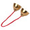 1 Pair Golden Alloy Bell Percussion Knocking Bells 4