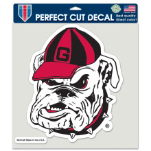 WinCraft NCAA Georgia Bulldogs Bulldog-logo kleur gestanst sticker 8 ""x 8"" teamkleur
