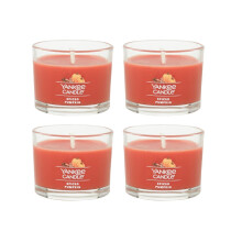 Yankee Candle Signature Votive Mini Kaars, Spiced Pumpkin Geur, Natuurlijke Sojawas, 1.3 OZ Glas