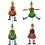4pcs Pull String Puppet Doll Toys Funny Wooden Toy 1