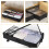 Under Bed Clothes Storage Bag With Wheels Clear Window 3-Grid Clothes Storage Container 4