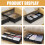 Under Bed Clothes Storage Bag With Wheels Clear Window 3-Grid Clothes Storage Container 3