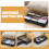Under Bed Clothes Storage Bag With Wheels Clear Window 3-Grid Clothes Storage Container 5
