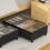 Under Bed Clothes Storage Bag With Wheels Clear Window 3-Grid Clothes Storage Container 8