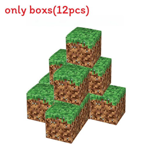 (Fries) Pixel Minecraft Food Box With Fun Design For Kids Parties Celebration And Decor on OnBuy