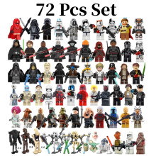 72 pezzi Star Wars Luke Yoda minifigure blocchi da costruzione fai da te puzzle giocattoli bambini regali