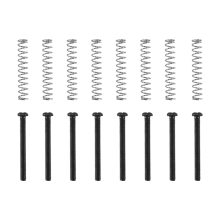 8 buc șuruburi și arc de reglare a înălțimii pentru chitară electrică M2.5x32MM, negre