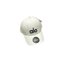 (Black Embroidery)Alo Letter Borduur Baseballcap Voor Vrouwen Casual Zonbeschermingshoed Mode