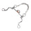 120mm Horse Mouth Snaffle with Chain Stainless 4