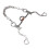 120mm Horse Mouth Snaffle with Chain Stainless 2