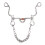 120mm Horse Mouth Snaffle with Chain Stainless 10