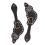1Pair Spur Strap Leather Rhinestone Western 8