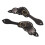 1Pair Spur Strap Leather Rhinestone Western 3