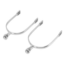 1 Pair Horse Spurs Stainless Steel Western Cowboy