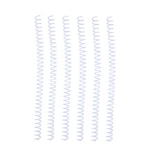 20 Stück Weiße Spiralbindungskern 13 mm, 30 Löcher, Großkapazität Set