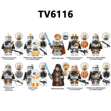 (Set)Star Wars Obi Wan et soldat clone bloc de construction homme mini set ornement