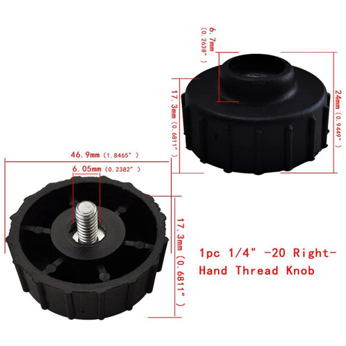 Stringtrimmerhoved (10 mm x 1,25 mm) Knapbump til 1