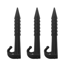 50 Stück Kunststoff Zelt Heringe 14cm Sandanker Hochfester ABS Outdoor Schwarz