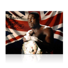 Frank Bruno Signed Boxing Photo: WBC Champion
