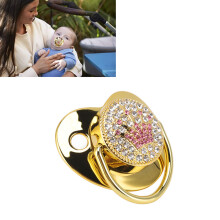Goldene Silikon Schnuller für Babys 6-18 Monate Sicheres und Flexibles Design