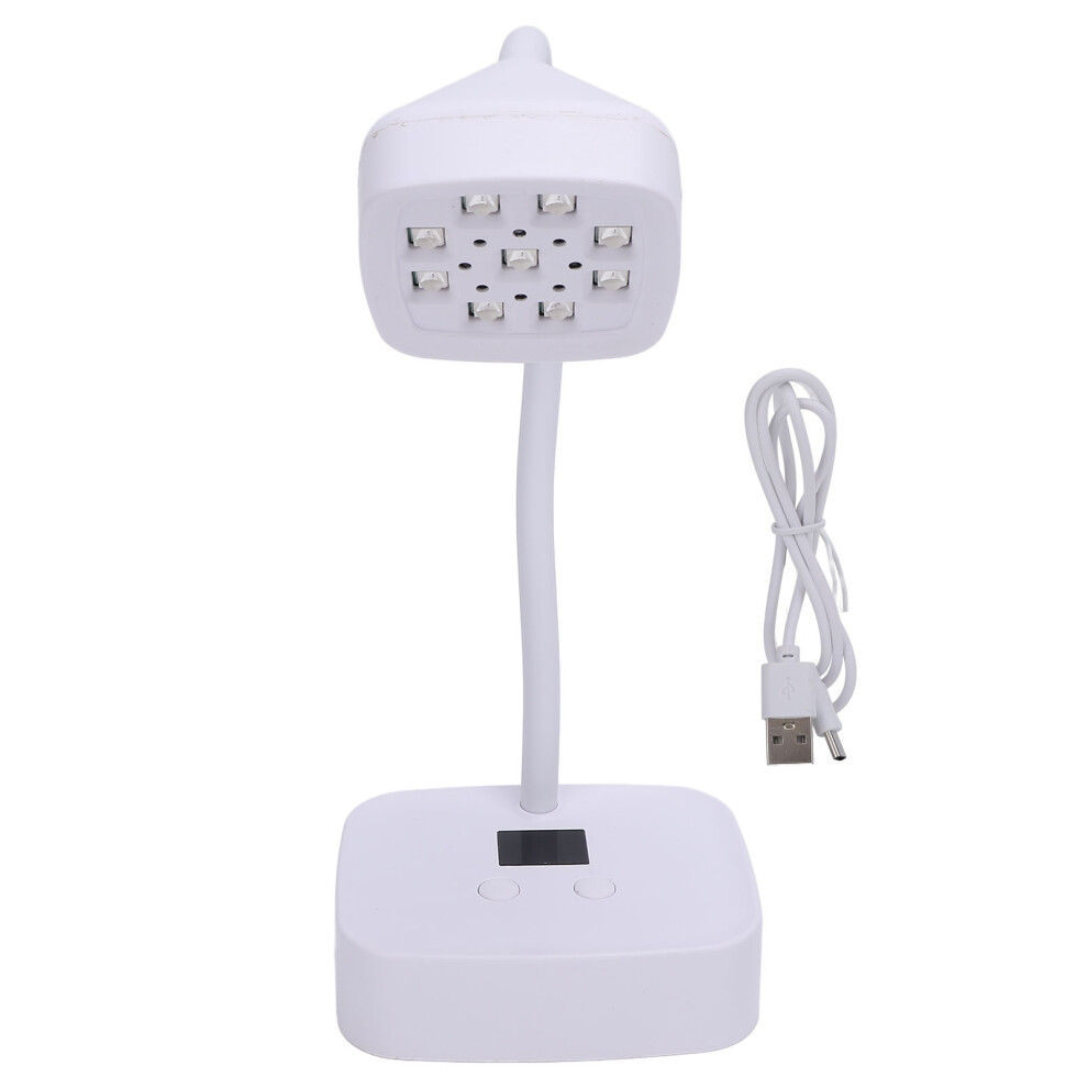 Cordless Nail Lamp Gooseneck 1600mAh Rechargeable