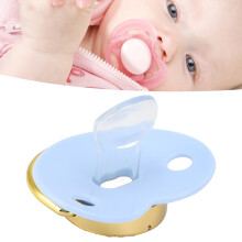 Baby-Schnuller für 6-18 Monate, BPA-frei Silikon mit Clip, Blau