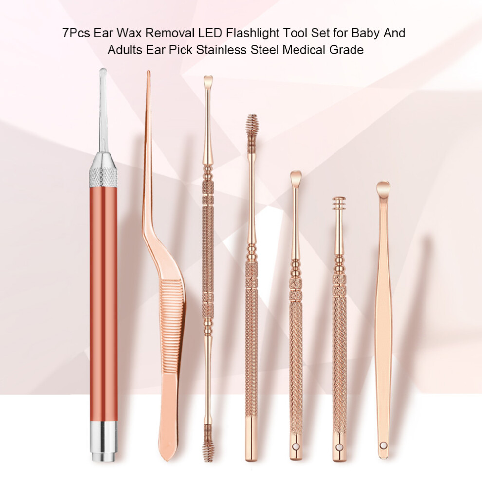 Ear Wax Removal LED Flashlight Tool Set for Baby