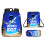 (06)Astro Bot Cartoon Pattern Backpack Shoulder Bag Pencil Case Three Piece Set 7