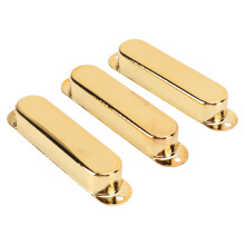 Cubierta de cobre para pastilla de una sola bobina de guitarra eléctrica Conjunto de 3 piezas Accesorio para guitarra dorado