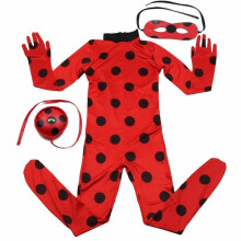 (Ladybug-children,120)Ladybug Disfraz Juegos con disfraces Niños Adultos Mono Trajes Halloween Fiesta Navidad