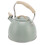 Whistling Teapot 3L Light Green Flat Bottom 2